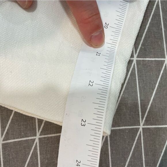 ZARA White 100% cotton Jacket lose fit Two Button Blazer - Picture 9 of 11